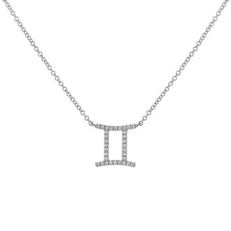 Dainty Diamond Zodiac Sign Necklace