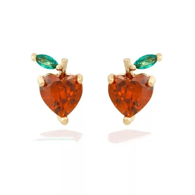 Dainty Fruit Hoop & Stud Earrings
