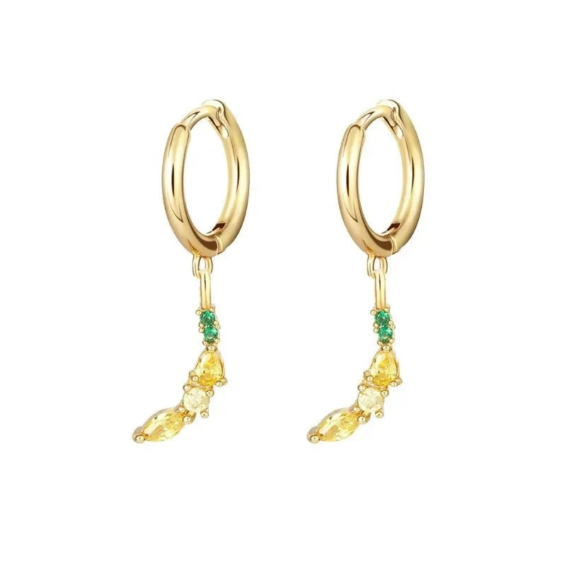 Dainty Fruit Hoop & Stud Earrings