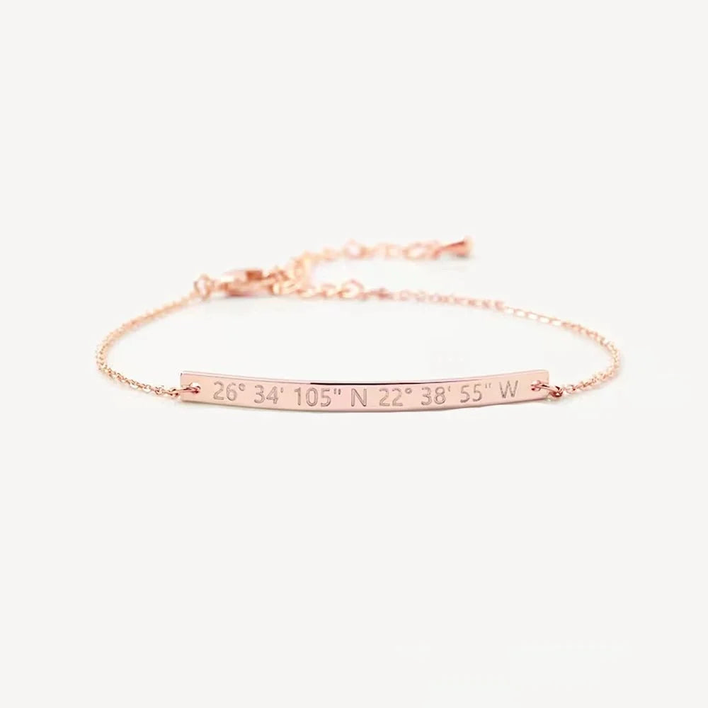 Dainty Thin Engraving Bracelet
