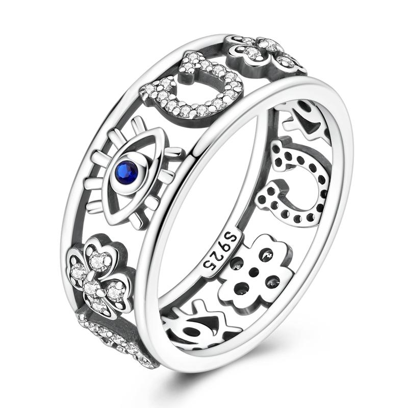 S925 Lucky Evil Eye Ring