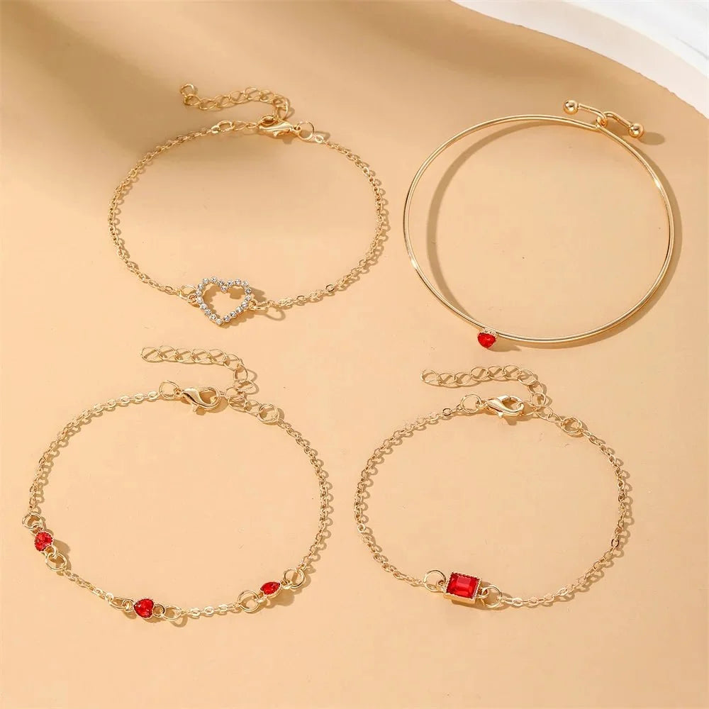 Diamond Statement Bracelet Stacks