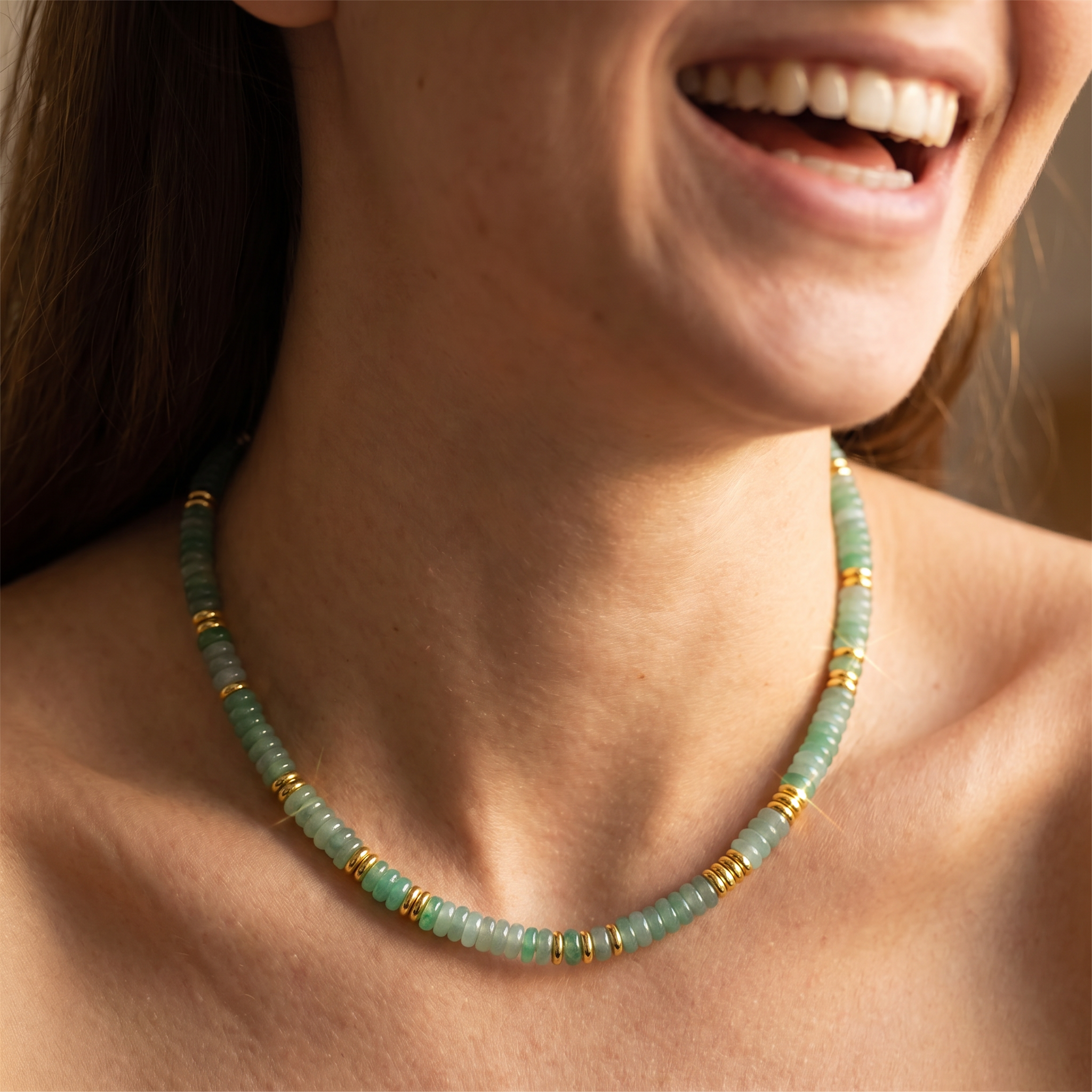 Gold Accented Boho Beaded Necklaces