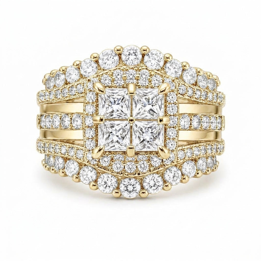 5-in-1 Diamond Accented Ring Stack