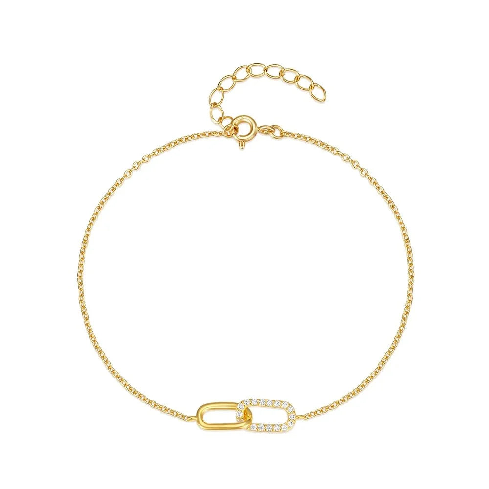 S925 Forever Linked Diamond Contrast Bracelet