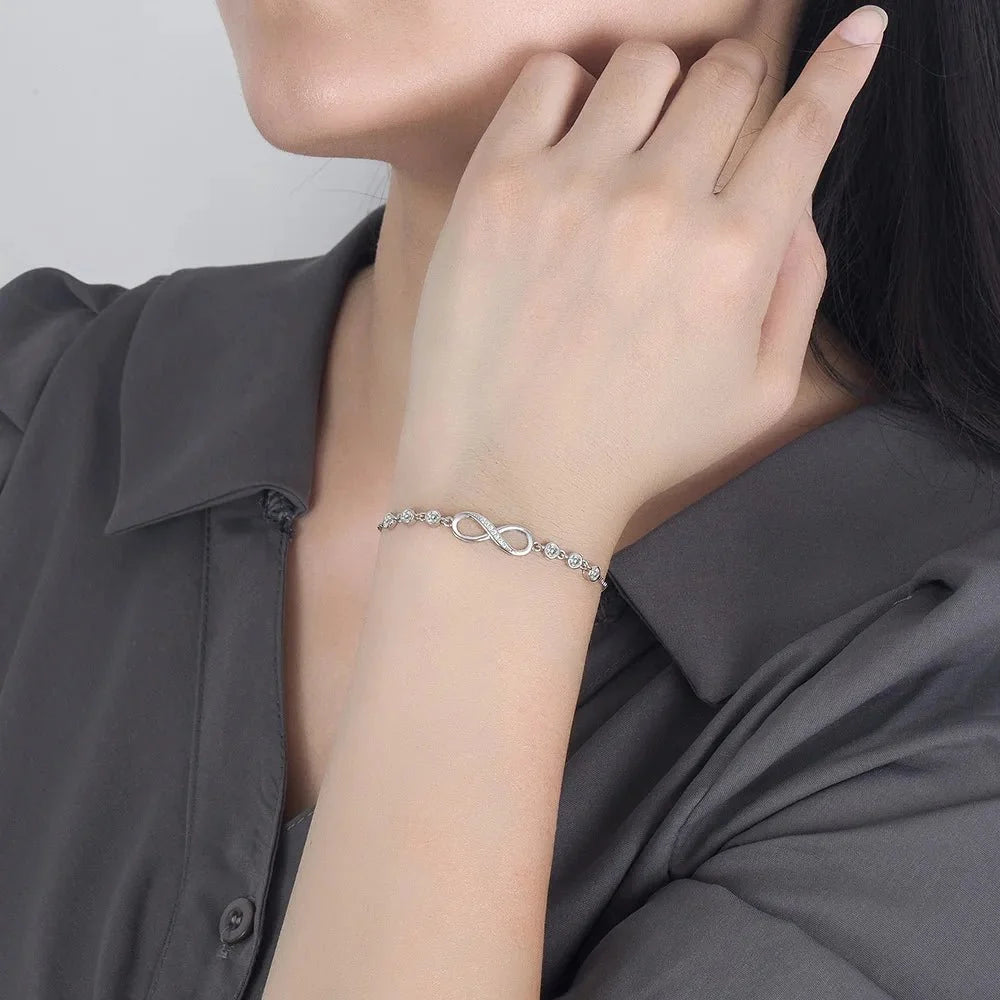 S925 Infinity Diamond Love Bracelet